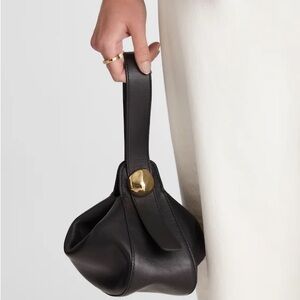 Madewell The Sculpted Metal Wristlet Bag